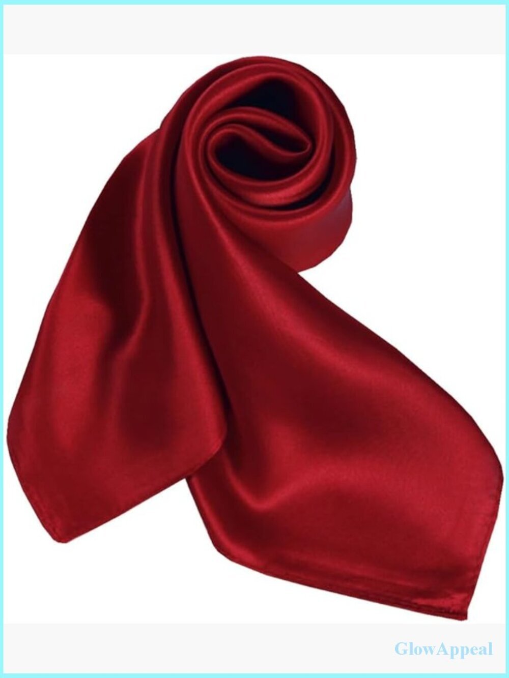 25.6" Square Silk Scarf for Hair Neck Head Wrap